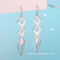 Trendy 925 Silver Dangle Earrings Geometry Ladies Earrings